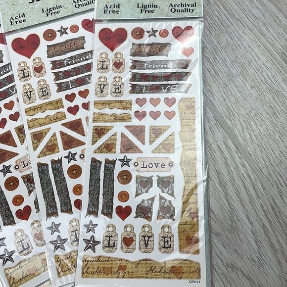 Designer Series Scrapbooking Stickers (5 sets) - Picture 3 of 4